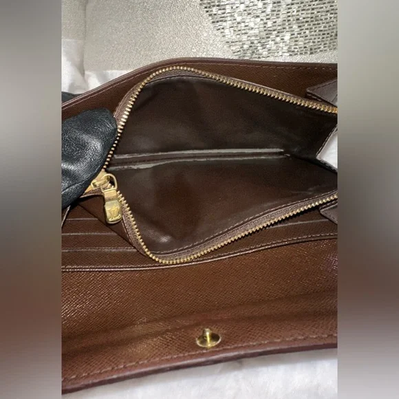 Louis Vuitton Long Wallet Portefeuille Sarah Browns Damier